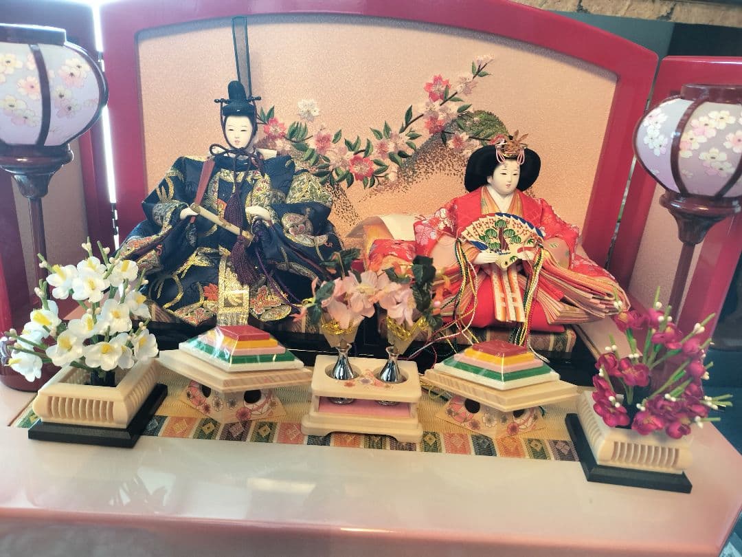 収納式雛人形屏風等飾り台