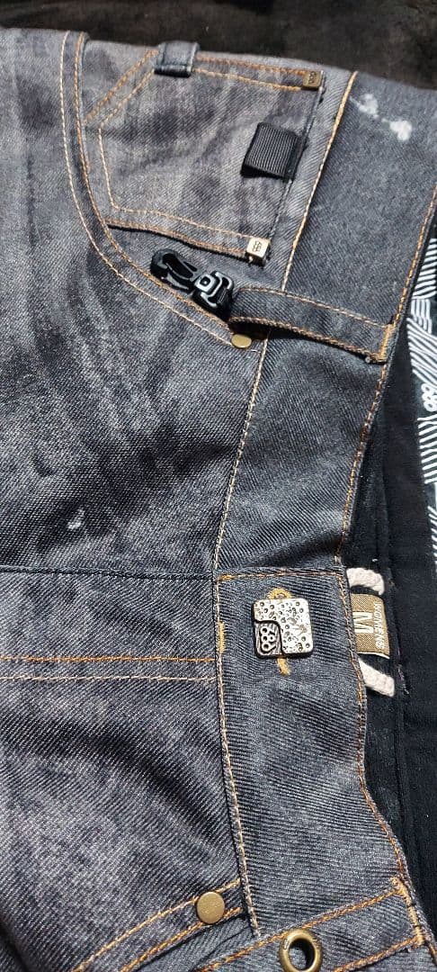 美品 686 スノーボードパンツ デニム風