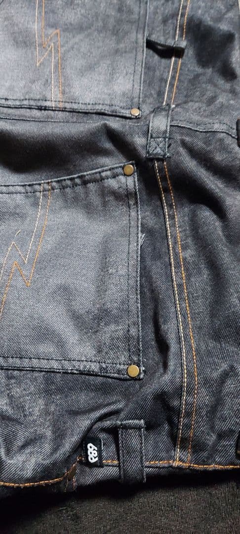 美品 686 スノーボードパンツ デニム風