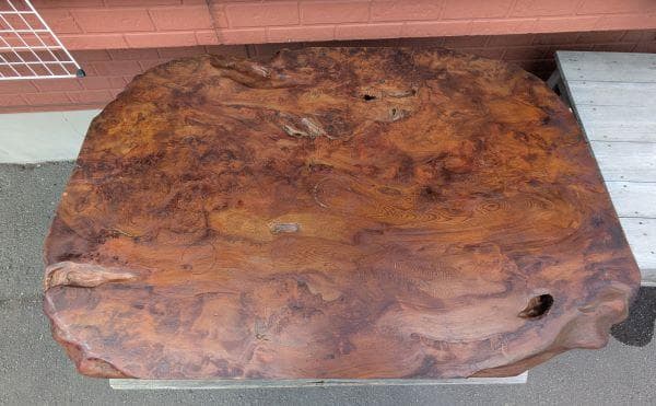 Y【ビンテージ】屋久杉？ テーブル 座卓 天然木 一枚板 ちゃぶ台 インテリア