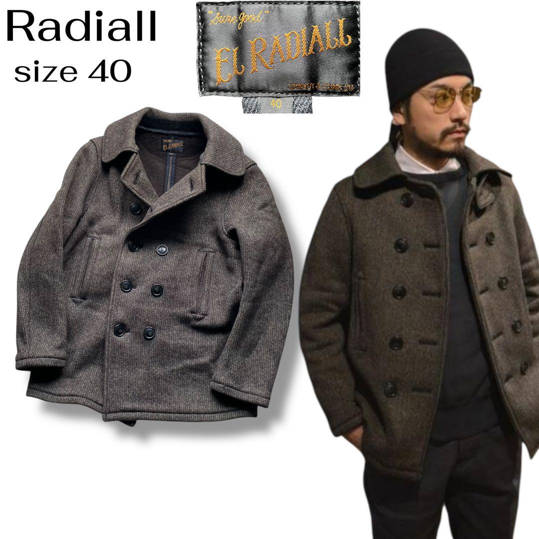 定価82,500円 ラディアル厚手ブラウンズビーチ ビーチクロス ピーコート40