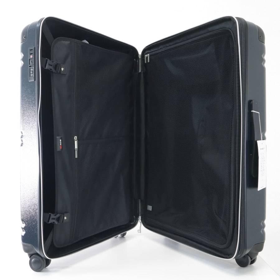 展示品 ACE EXACT スーツケース 75~89L ネイビー TSAロック