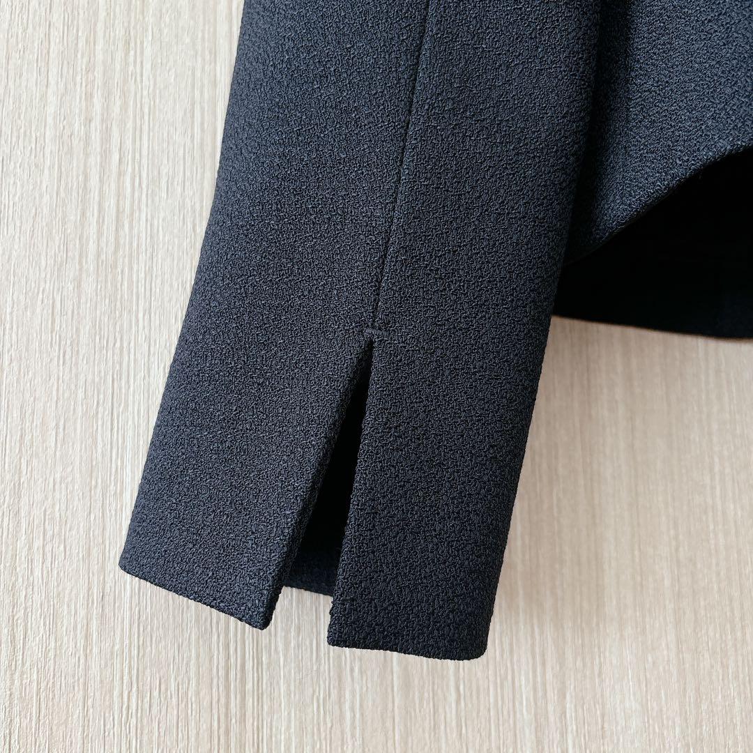 【1250】アナイ　トリアセペプラム　ジャケット　黒　38