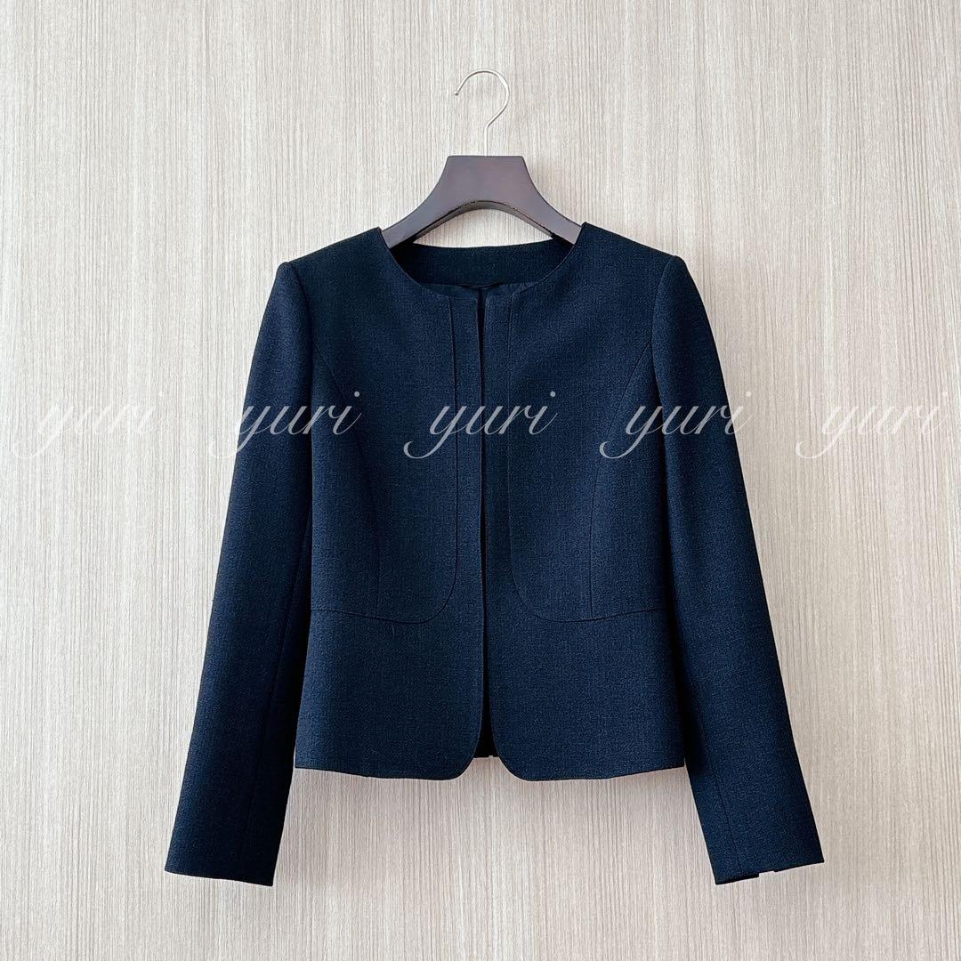 【1250】アナイ　トリアセペプラム　ジャケット　黒　38