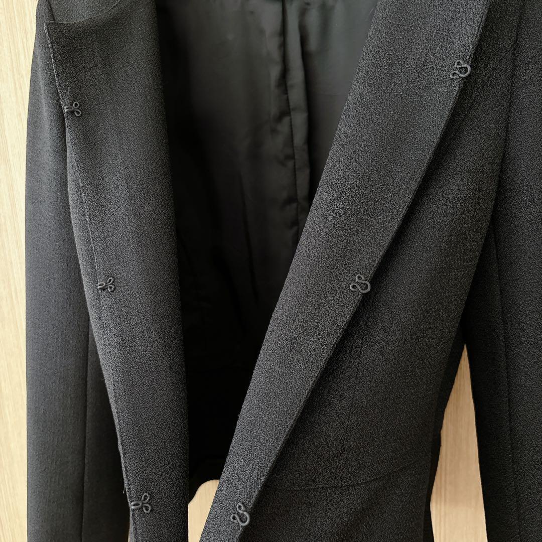 【1250】アナイ　トリアセペプラム　ジャケット　黒　38