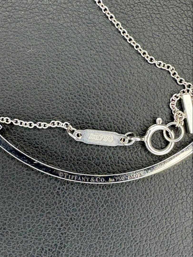 ⭐️美品⭐️定価34.6万ティファニーT スマイルペンダントホワイトゴールドダイヤ