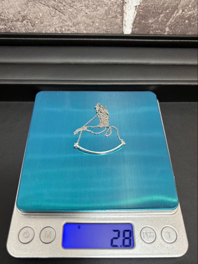 ⭐️美品⭐️定価34.6万ティファニーT スマイルペンダントホワイトゴールドダイヤ