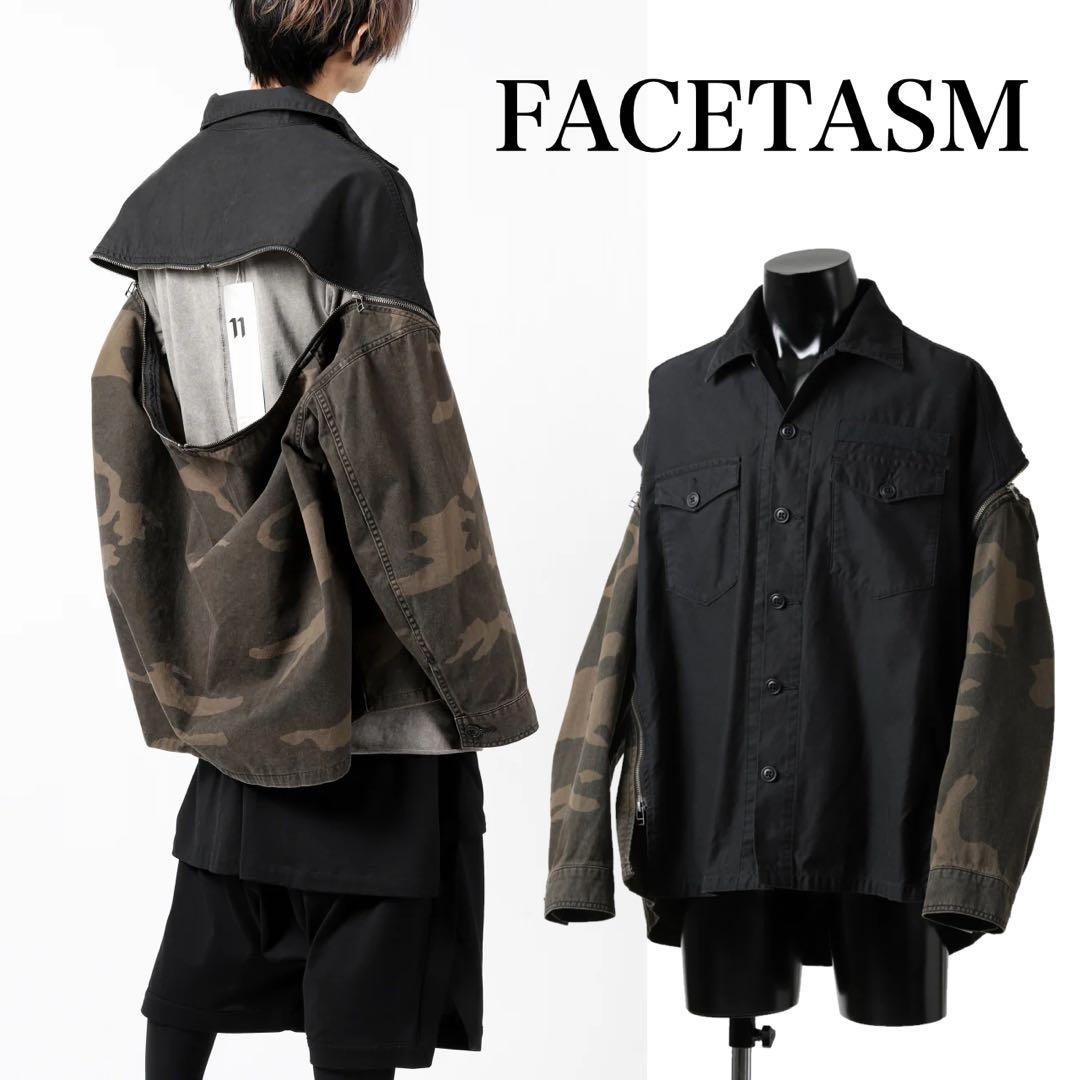 ち*み様 FACETASM ZIPPER ARMY SHIRT JACKET