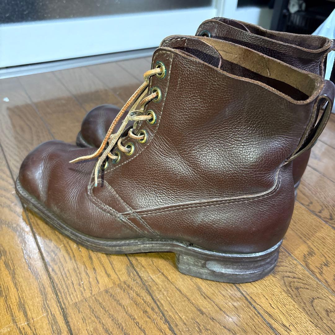スウェーデン軍　実物　コンバットブーツ　軍靴　ヴィンテージ　ワークブーツ　50s