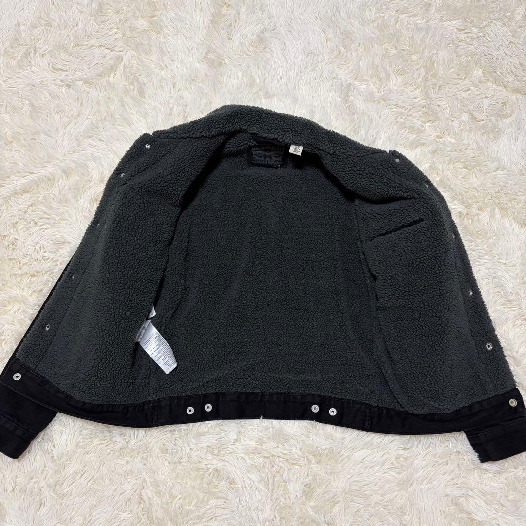 ✨リー✨Levi’sリーバイス シェルパ ブラック ジャケット Sサイズ