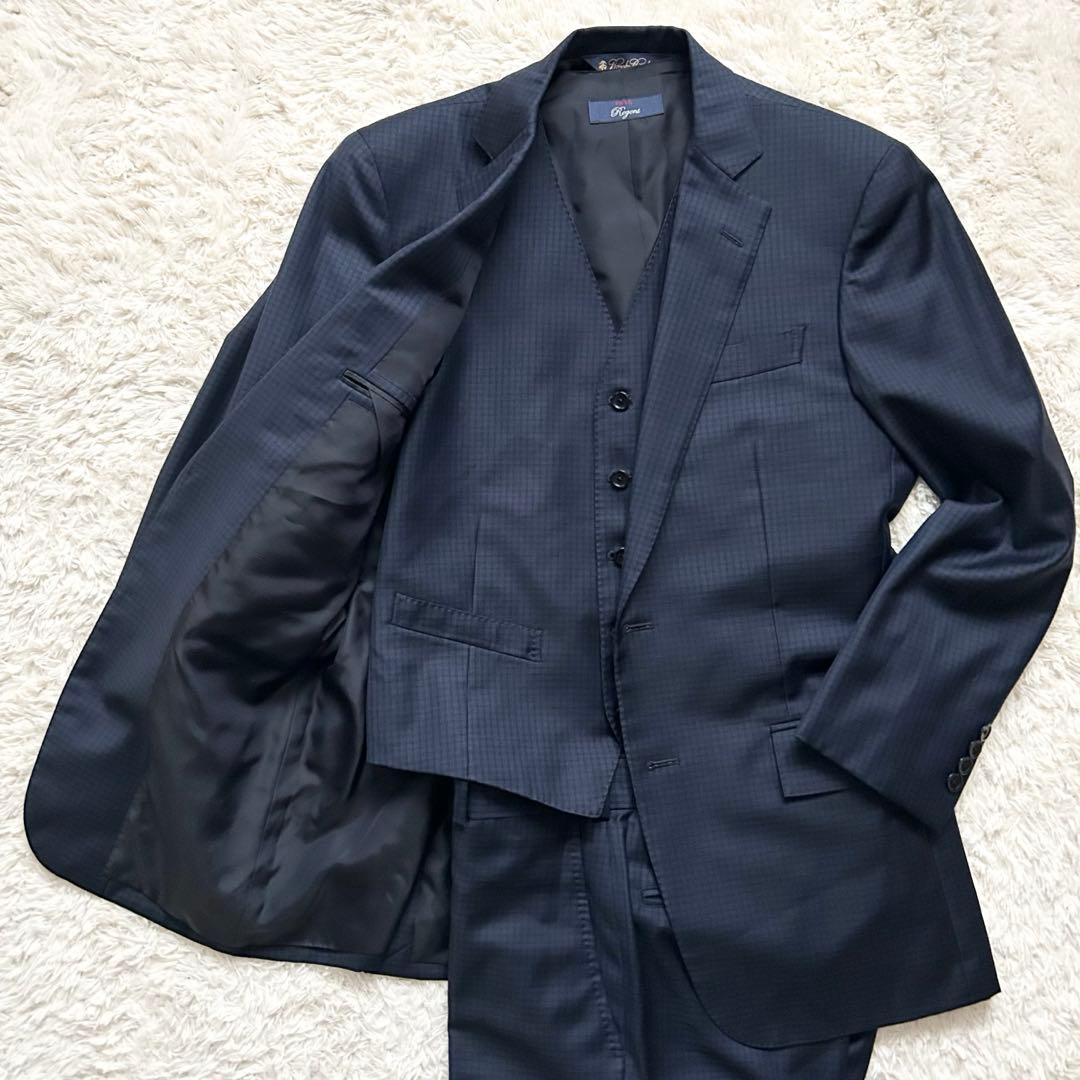 ✨美品✨ブルックスブラザーズ　セットアップ　スーツ　スリーピース　ネイビー