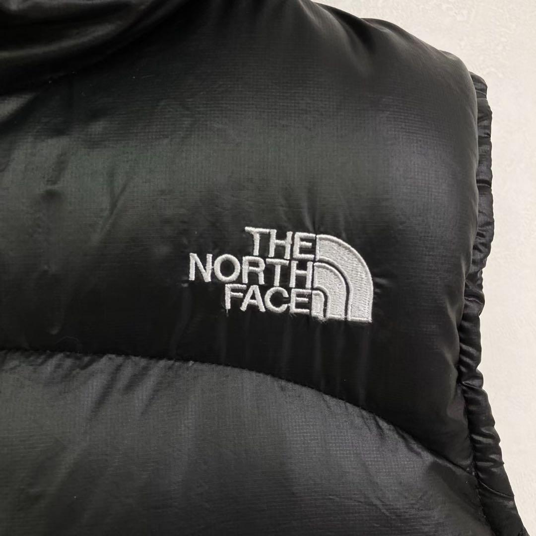 ノースフェイス フードダウンベスト ブラック レディースL