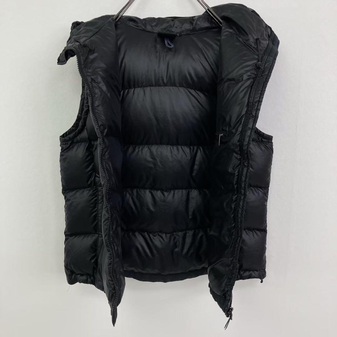 ノースフェイス フードダウンベスト ブラック レディースL