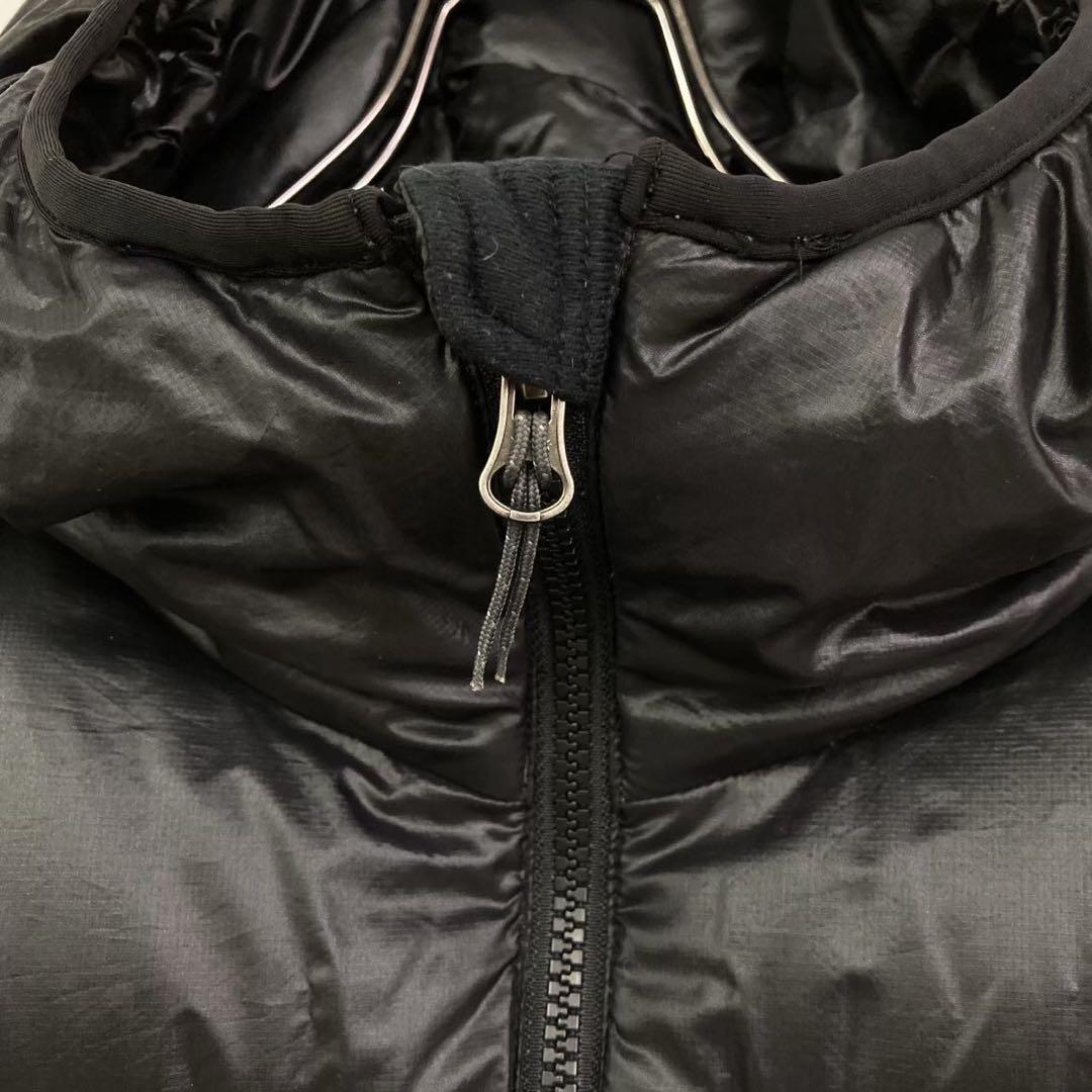 ノースフェイス フードダウンベスト ブラック レディースL