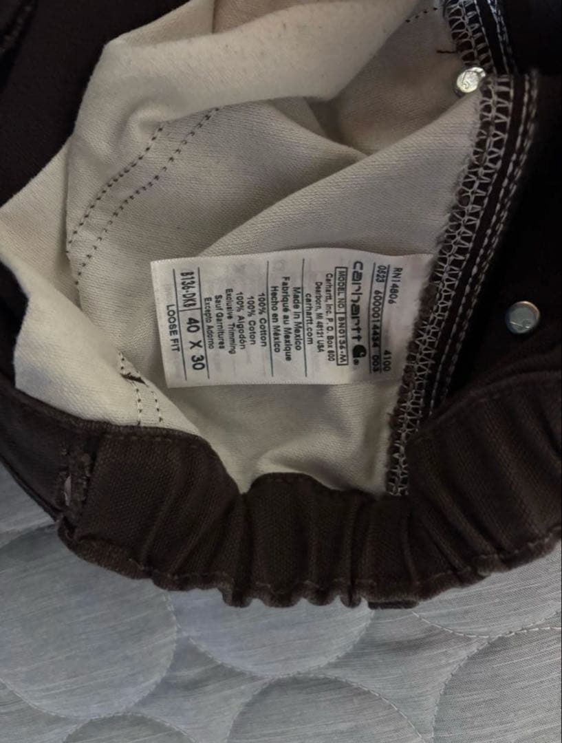 T*o様 【リメイク】40×30 極太 カーハート ダブルニー ダークブラウン