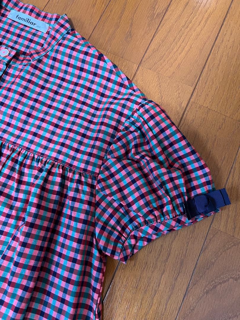 ❣️未使用　ファミリアチェックワンピース　140㎝❣️