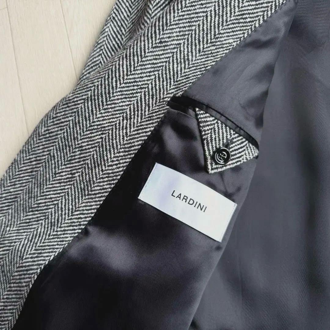 新品 25AW LARDINI ウール ツイード チェスターフィールド コート