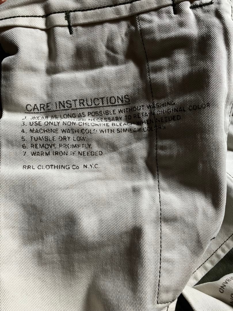 ト*ー様 【美品】RRL ダブルアールエル オフィサーズチノ W30 ポロ ラル
