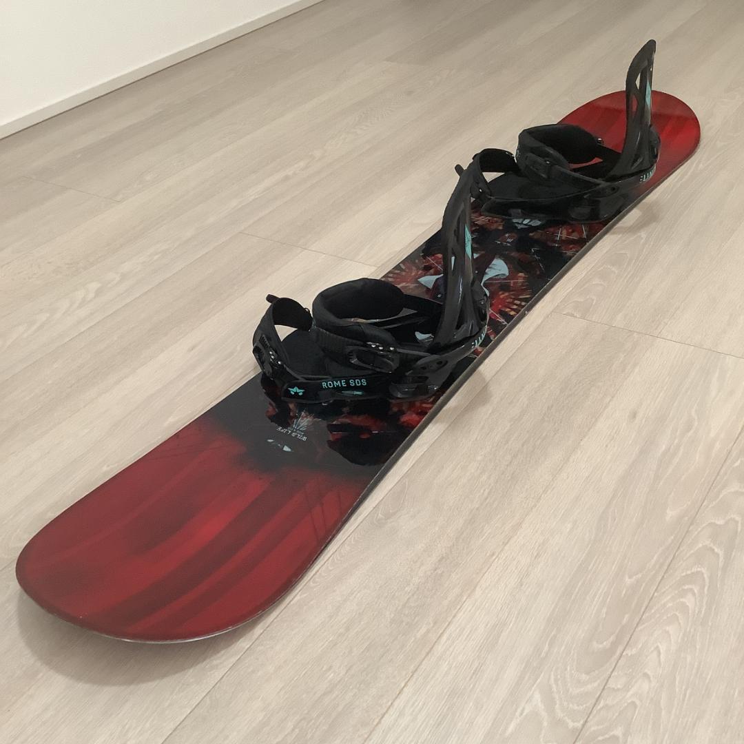 060RIDE WILDLIFE155ROMEメンズスノーボードセット初心者向き