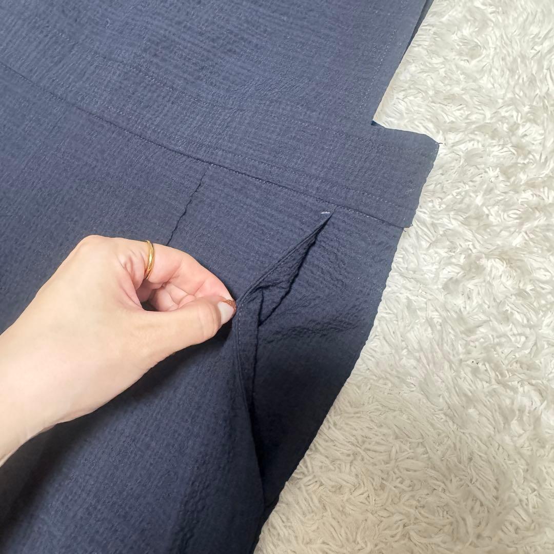 極上美品 BACCA バッカ シアサッカー カバードサロペット