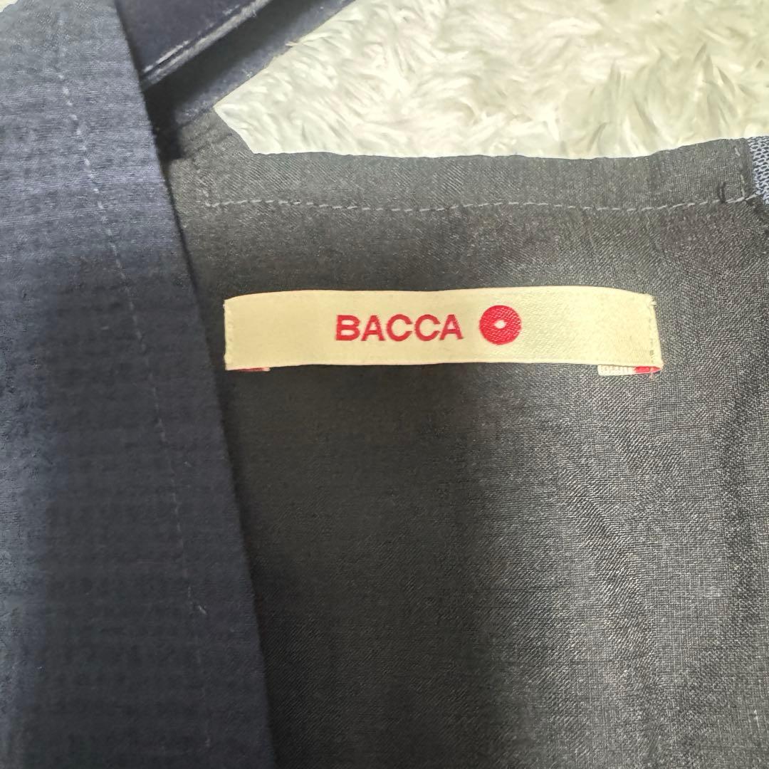 極上美品 BACCA バッカ シアサッカー カバードサロペット