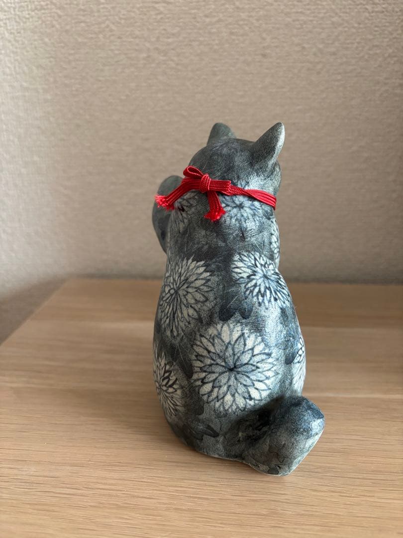 今田香　陶猫　招き猫