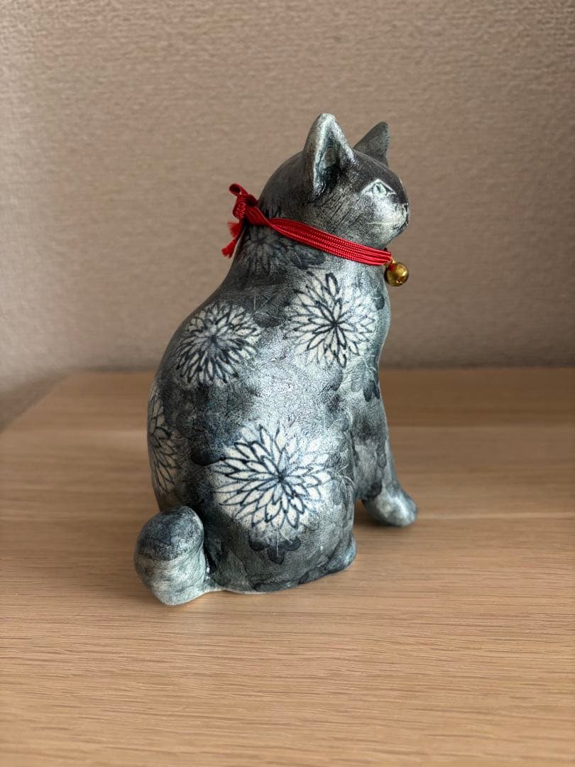 今田香　陶猫　招き猫