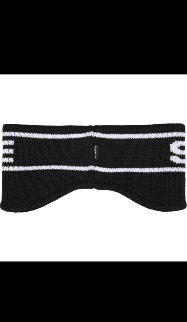 帽子 Supreme Contrast Logo Headband Black