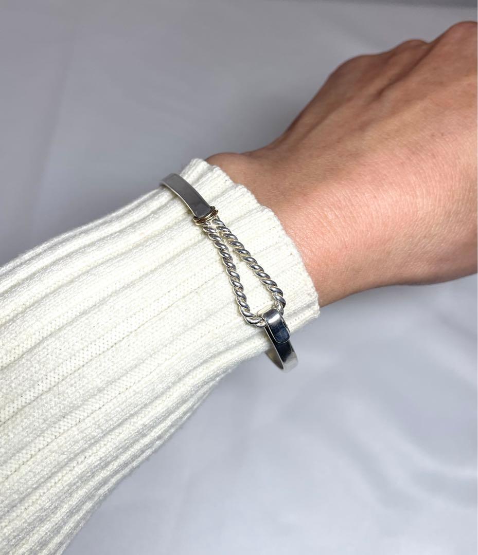 レア　TIFFANY&Co. ティファニー ツイストロープ　フックコンビバングル