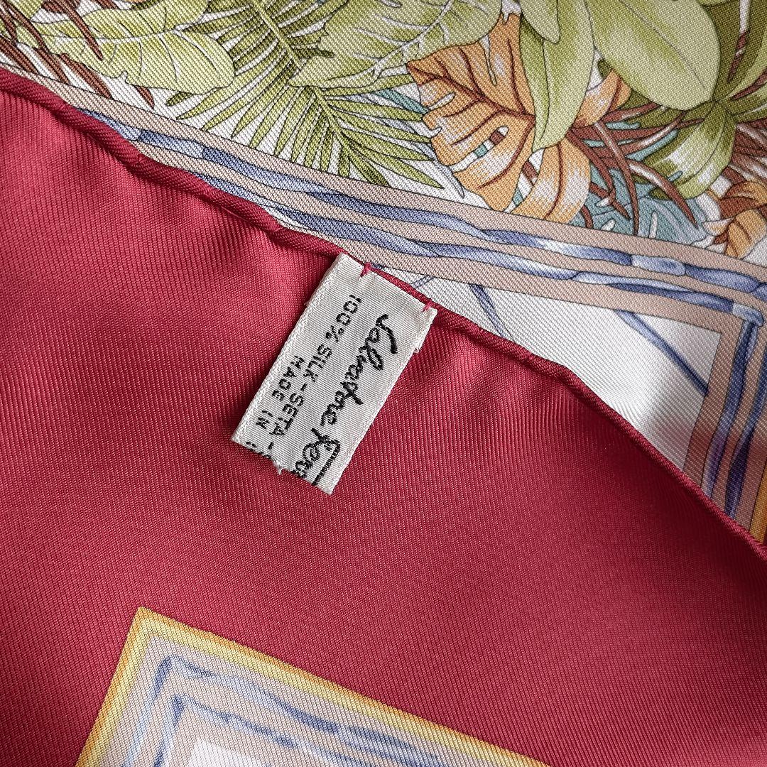 サルバトーレ フェラガモ 大判スカーフ 動物柄