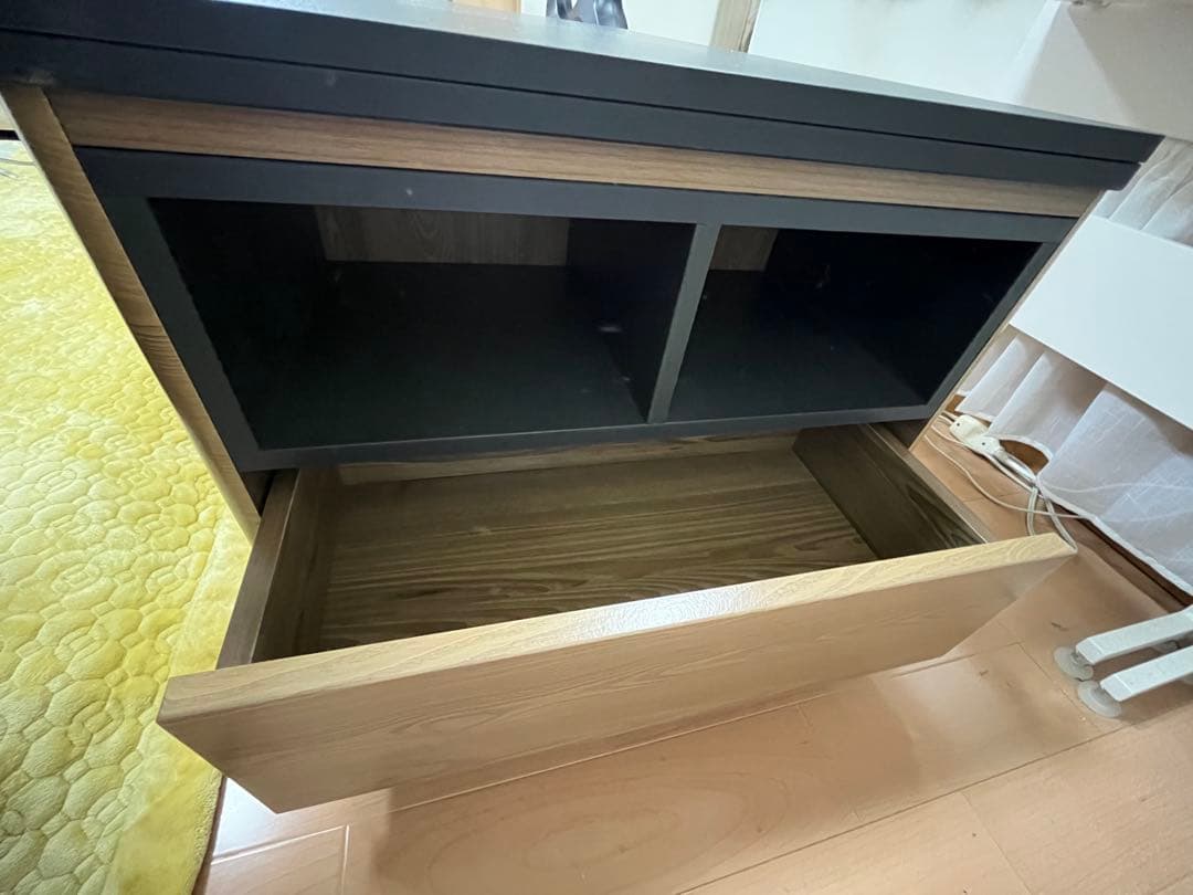 昇降テーブル　センターテーブル　ローテーブル　120cm 大容量収納付き！