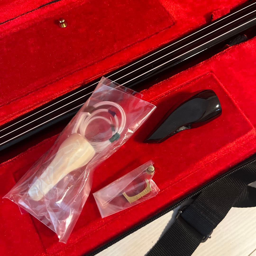 三線　沖縄三線　ほぼ未使用品　本革　セミハードケース