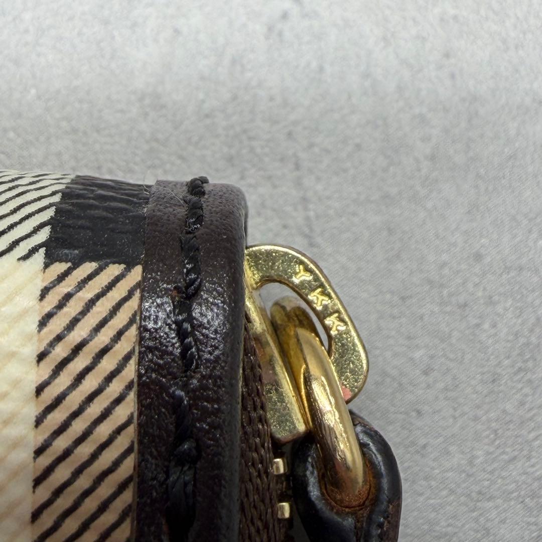 BURBERRY ノバチェック ラウンドファスナー ケース 伊製