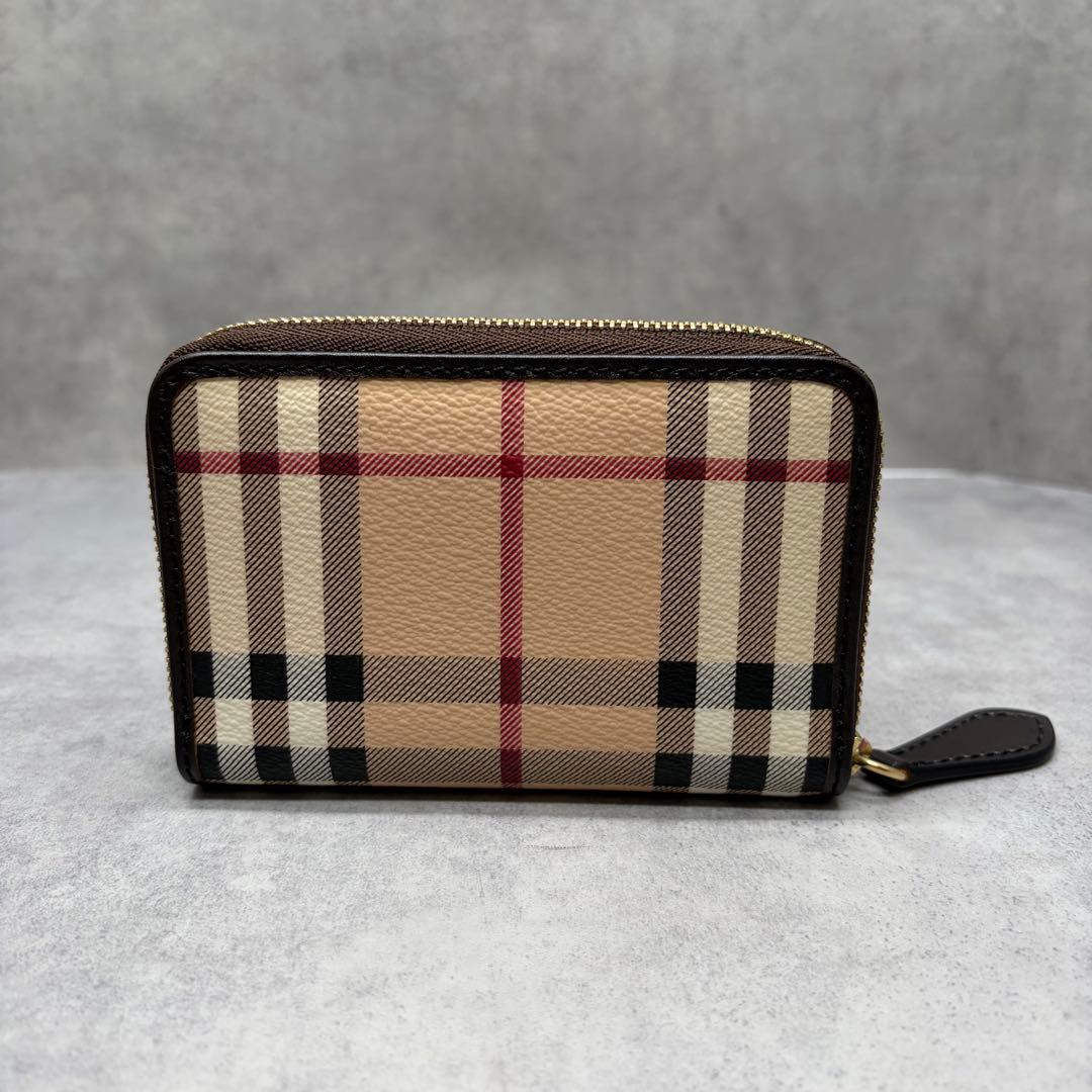 BURBERRY ノバチェック ラウンドファスナー ケース 伊製