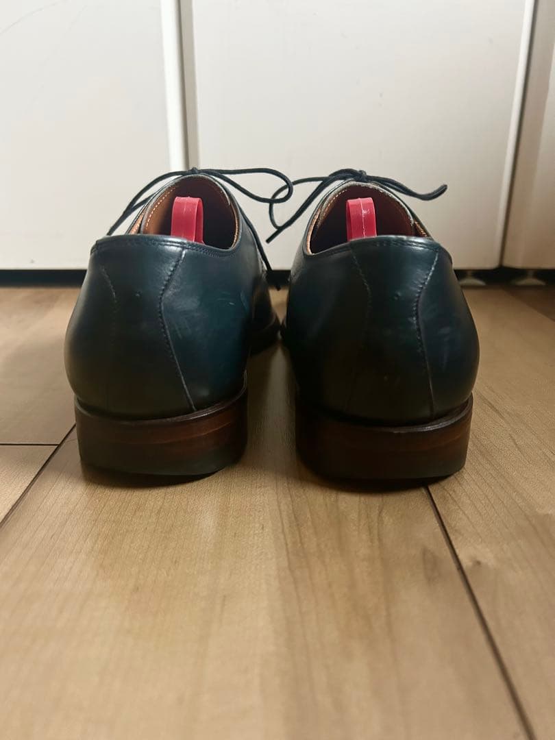 【美品】SCOTCHGRAIN スコッチグレイン ネイビー Uチップ 25.5