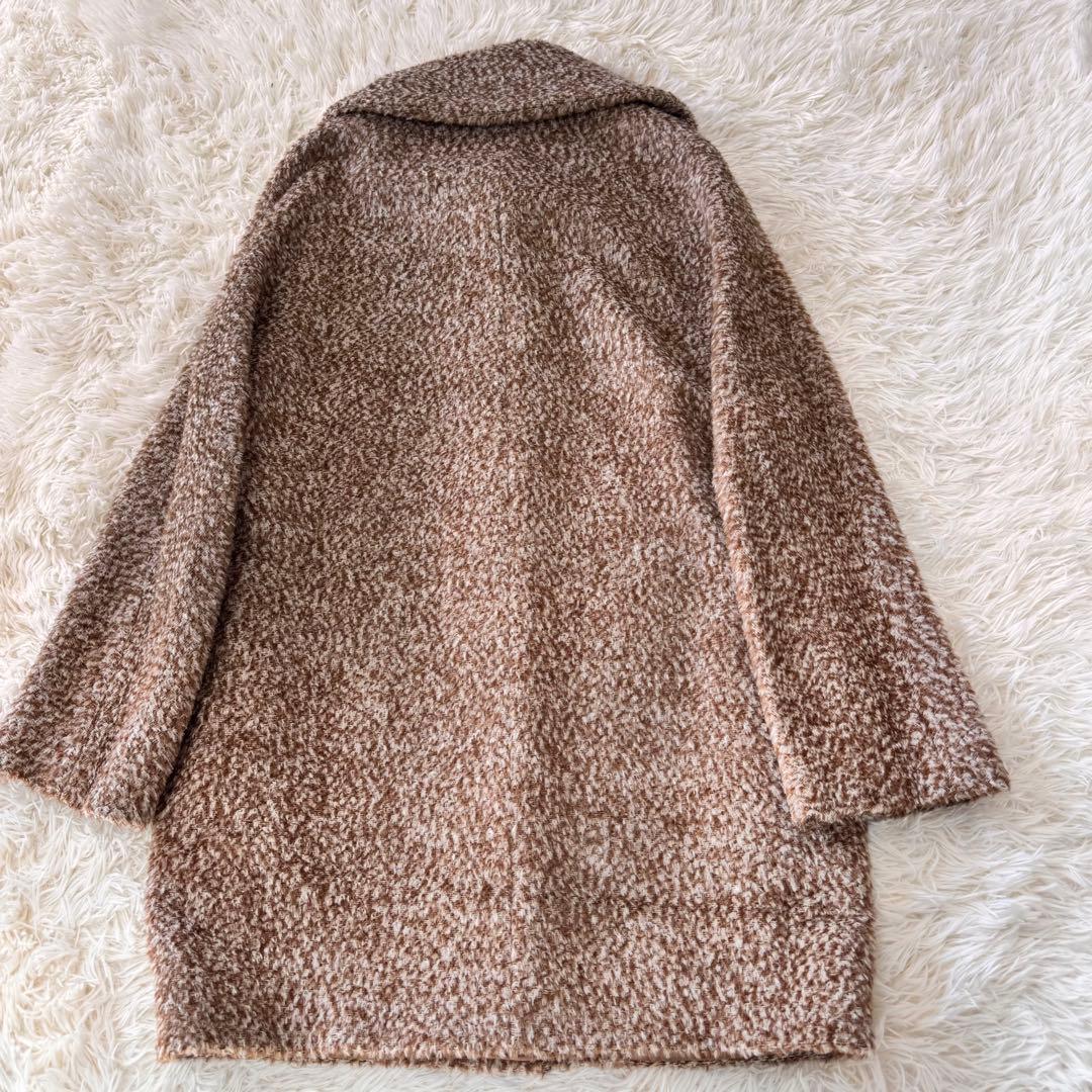 美品✨マックスマーラ 高級アルパカシャギー コート 女優襟 テディベア M〜L