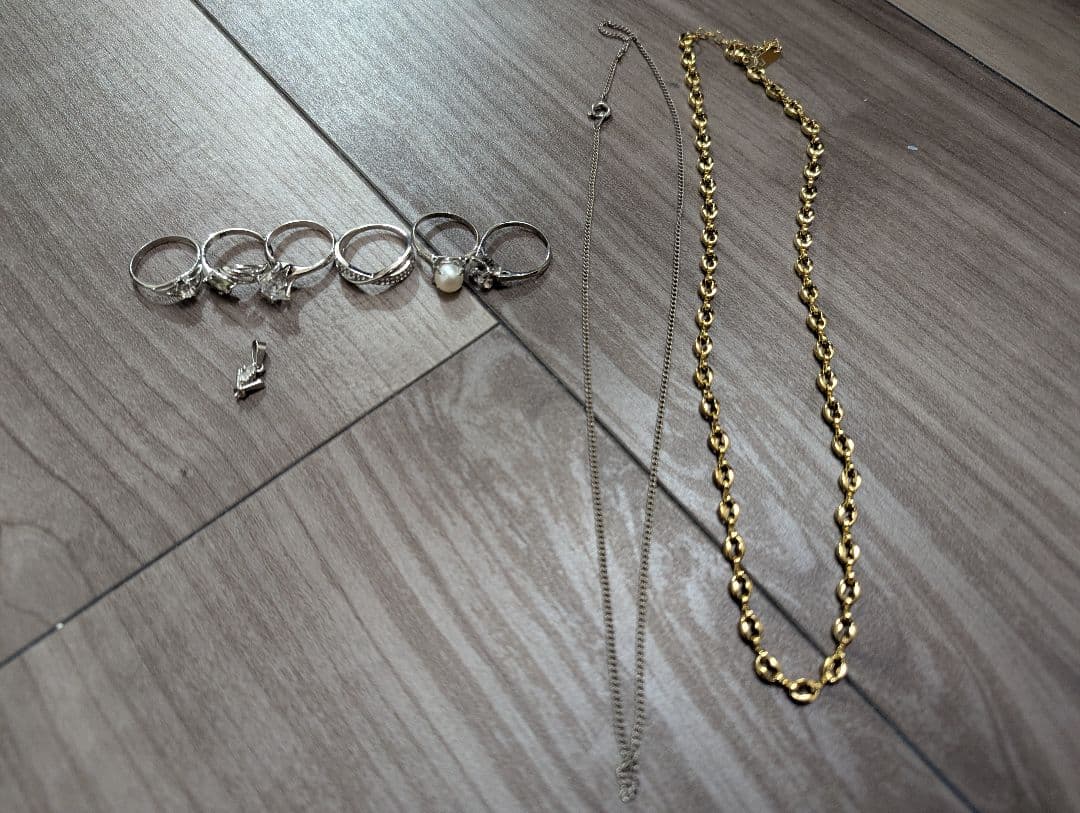 ☆*☆様 シルバーリング ネックレス ゴールド ペンダントトップ