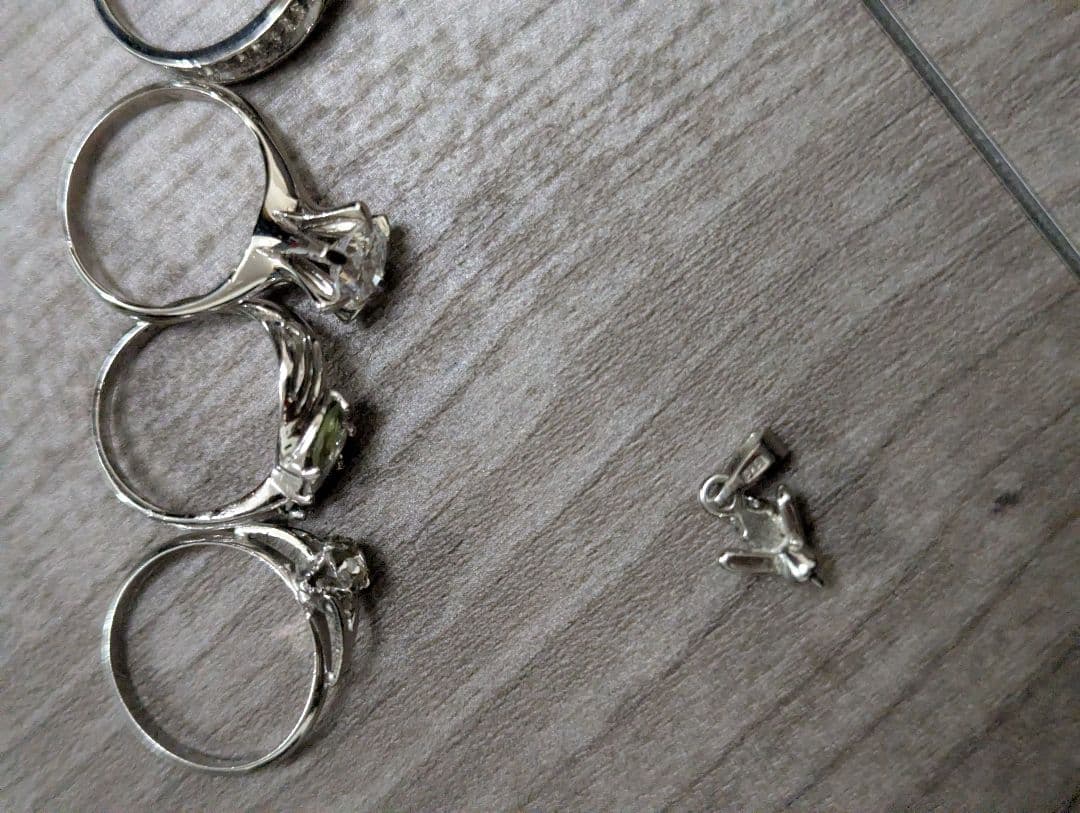 ☆*☆様 シルバーリング ネックレス ゴールド ペンダントトップ