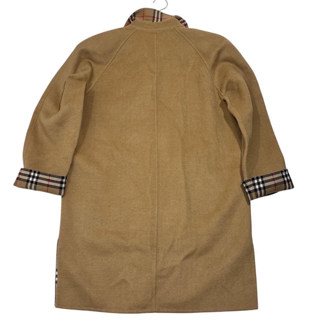【幻の逸品】バーバリーズ　カシミヤウール　ダブルチェスターコート　金ボタン