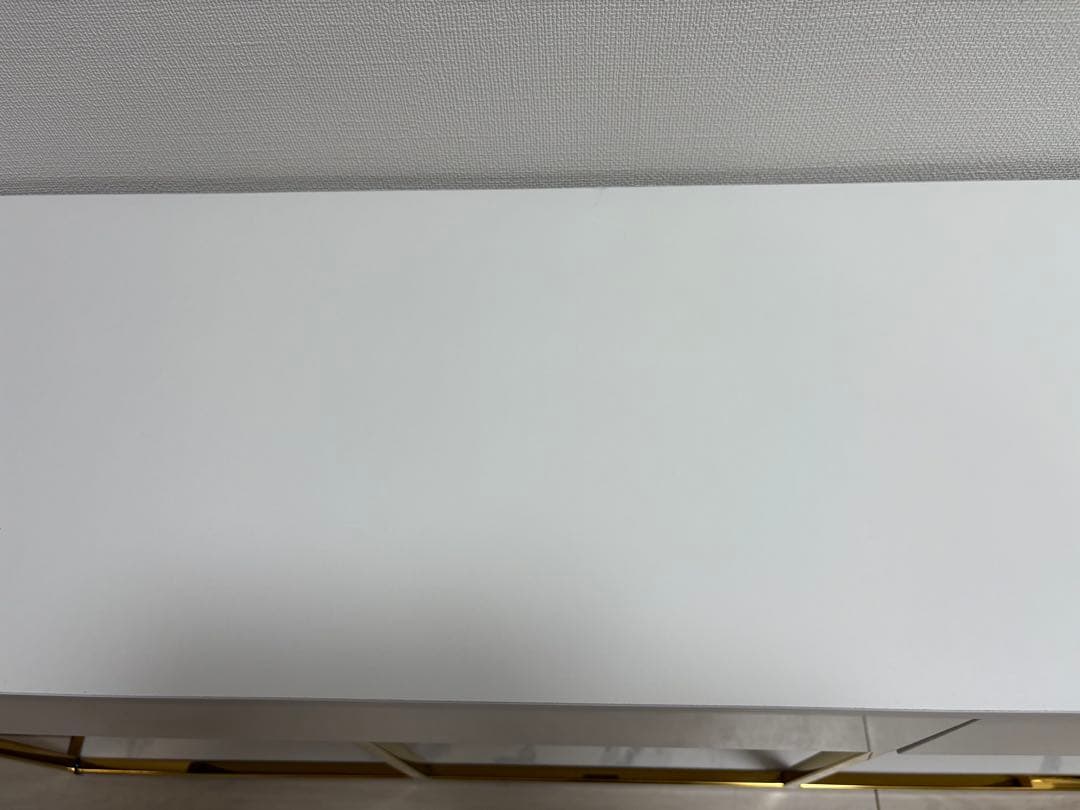 【美品】フランフラン　レーヌテレビボード2 TV台　大理石調　ゴールドフレーム