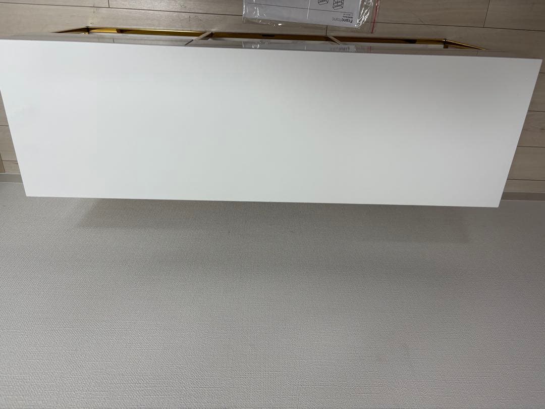 【美品】フランフラン　レーヌテレビボード2 TV台　大理石調　ゴールドフレーム