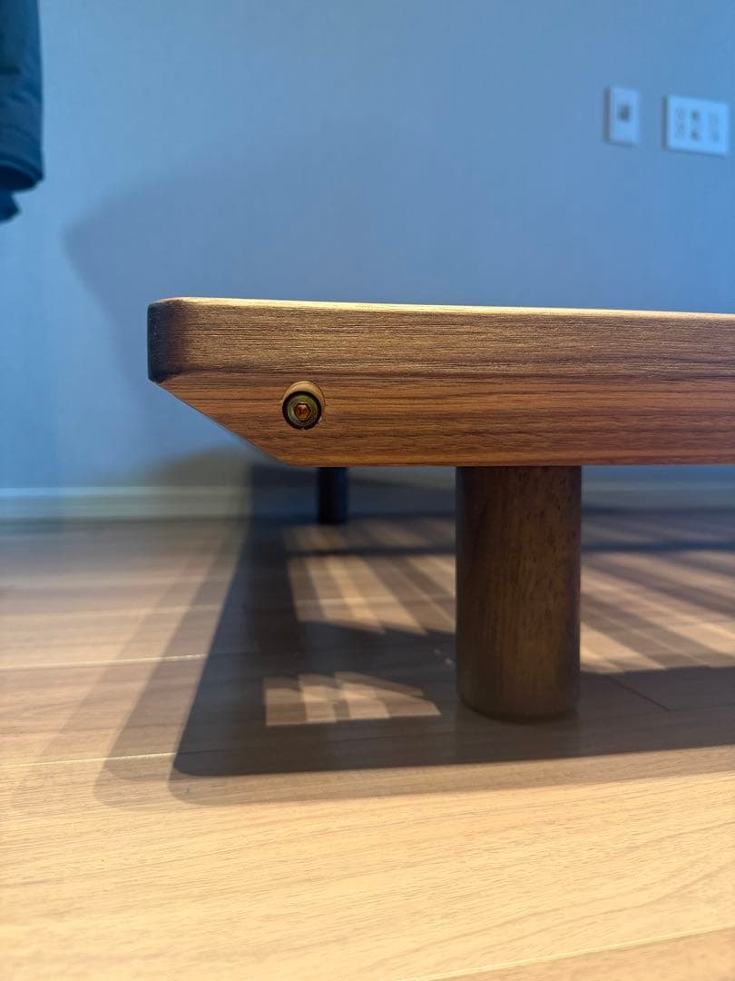 無印良品木製ベッドフレーム セミダブル　ウォールナット