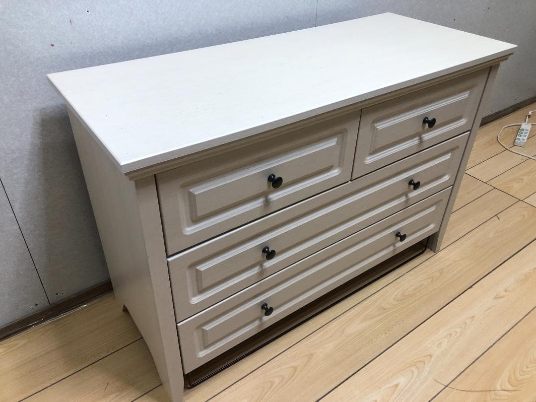 ニトリ　チェスト((Nキャセイ2 TB 6799 WHW)　　88106-1-②