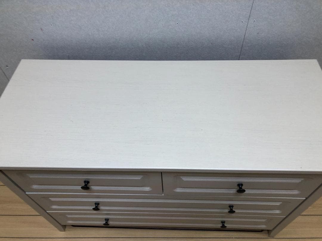 ニトリ　チェスト((Nキャセイ2 TB 6799 WHW)　　88106-1-②