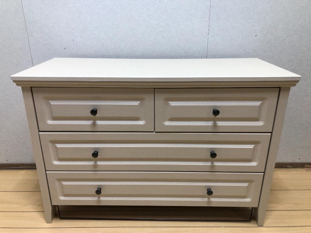 ニトリ　チェスト((Nキャセイ2 TB 6799 WHW)　　88106-1-②