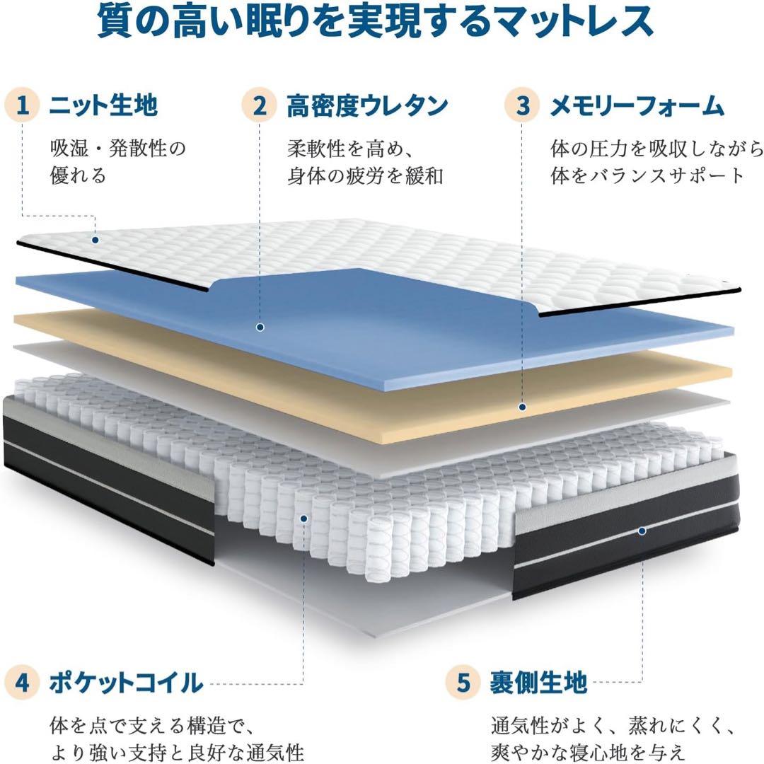 マットレス セミダブル マットレス専門ブランド 高反発マットレス 極厚25CM