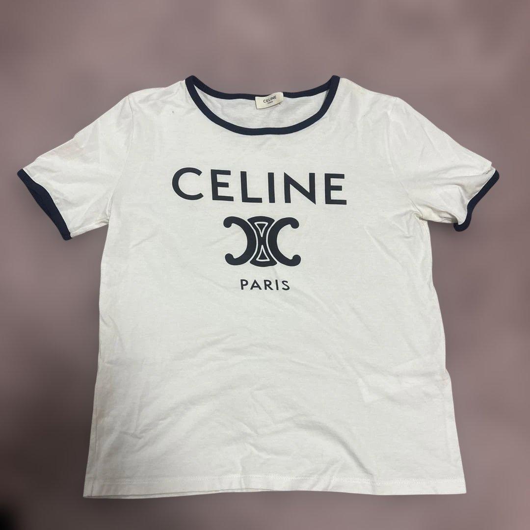 CELINE ロゴプリント 半袖Tシャツ