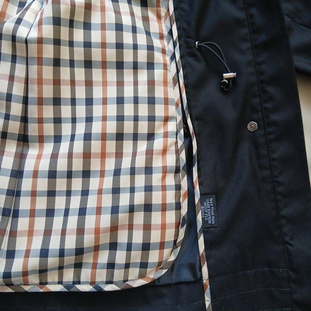 DAKS 黒　チェック裏地　ブルゾン　スプリングコート　マウンテンパーカー日本製