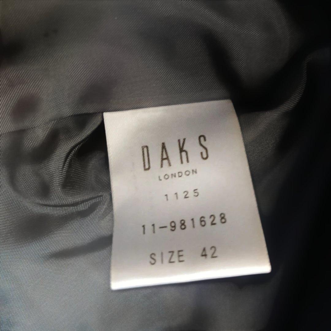 DAKS 黒　チェック裏地　ブルゾン　スプリングコート　マウンテンパーカー日本製