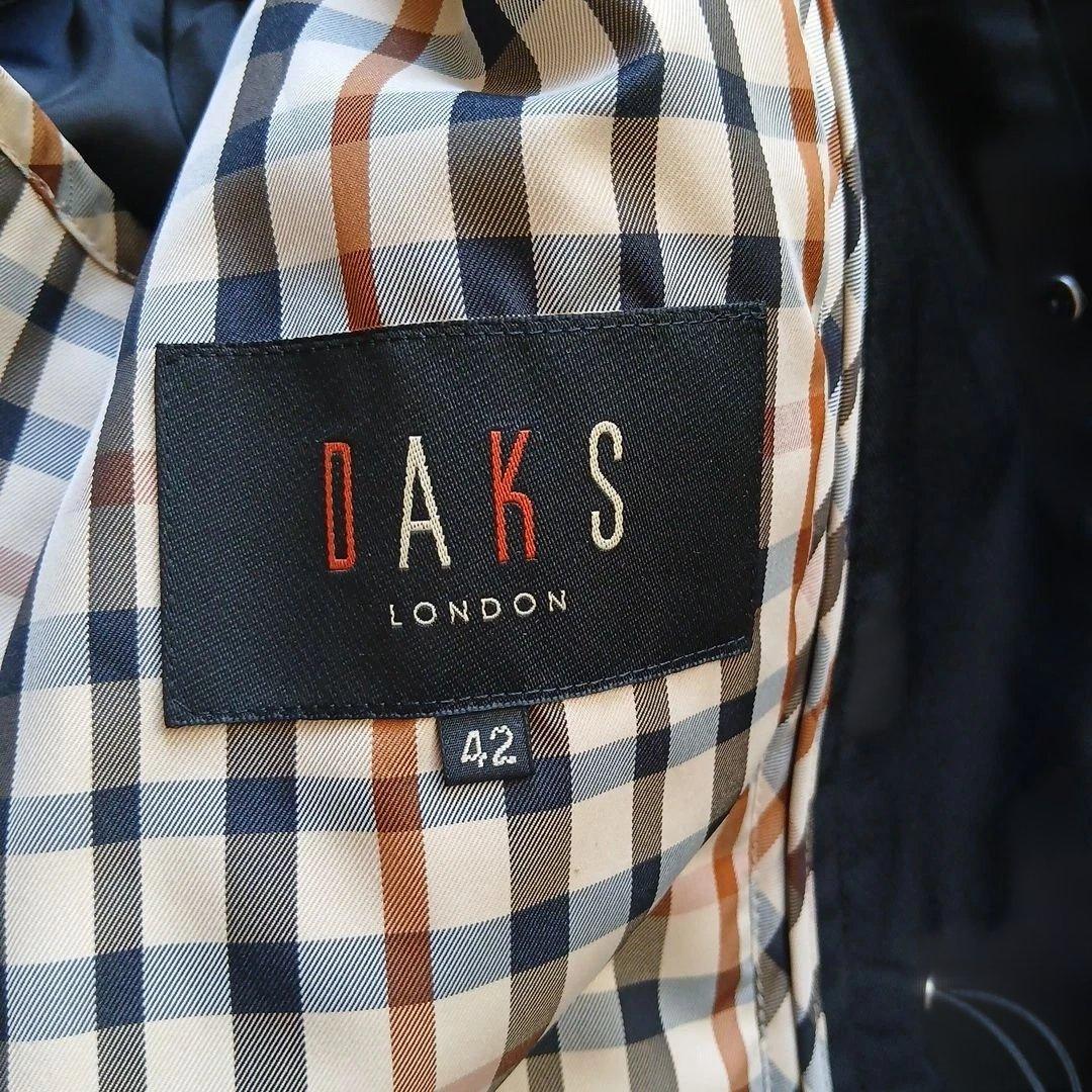 DAKS 黒　チェック裏地　ブルゾン　スプリングコート　マウンテンパーカー日本製